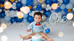 sesion smash cake, pastel para bebe de un año