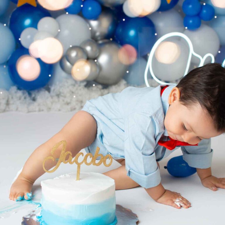 sesion smash cake, pastel para bebe de un año