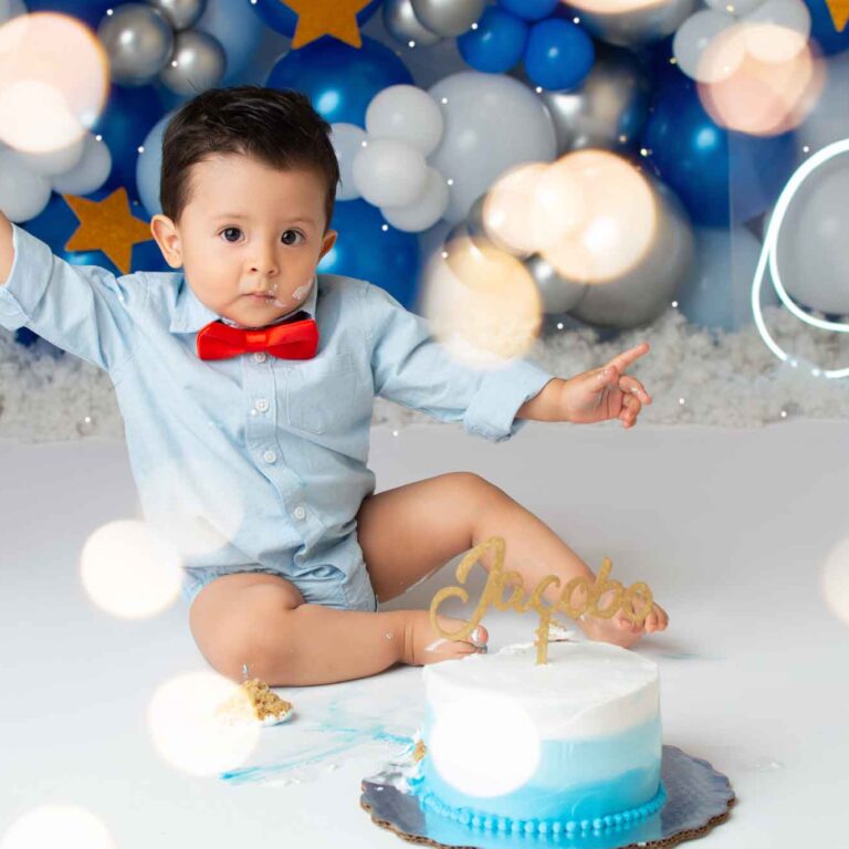 sesion smash cake, pastel para bebe de un año