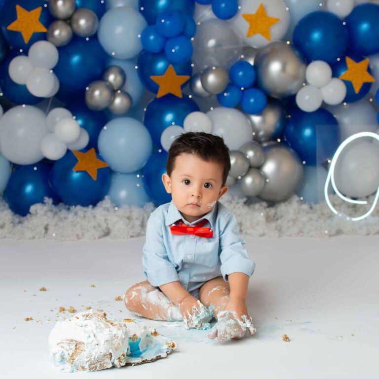 sesion smash cake, pastel para bebe de un año