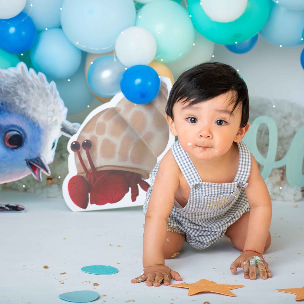 sesion smash cake, pastel para bebe de un año