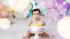 Sesion smash cake pastel de primer añito