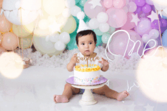 Sesion smash cake pastel de primer añito