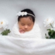 sesión fotográfica de bebé recién nacido