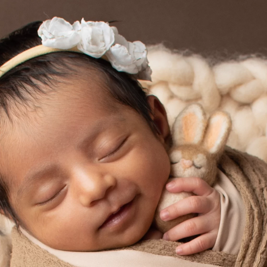 sesión fotográfica de bebé recién nacido