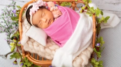 sesión fotográfica de bebé recién nacido