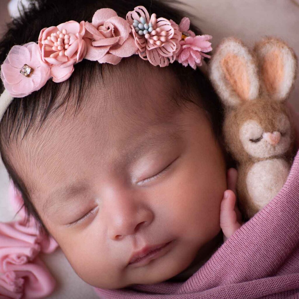 sesión fotográfica de bebé recién nacido