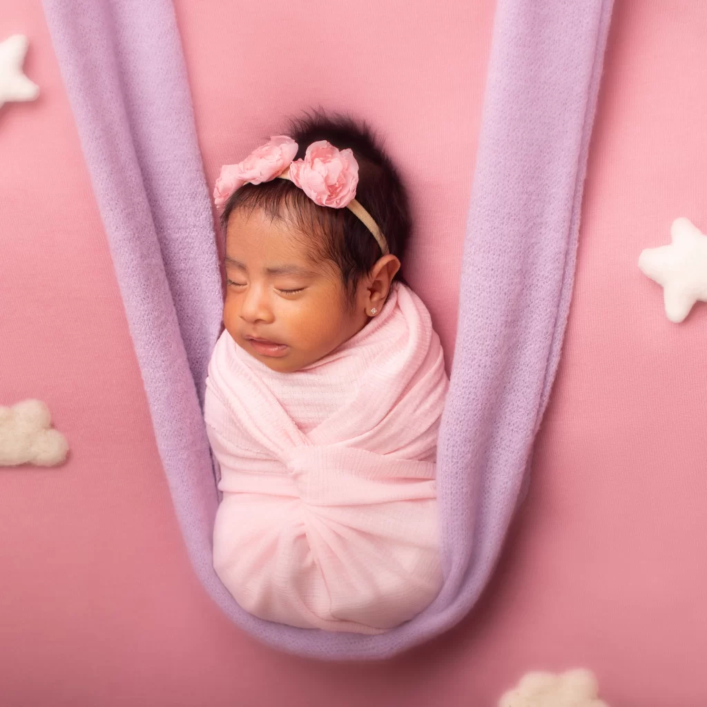 sesión fotográfica de bebé recién nacido