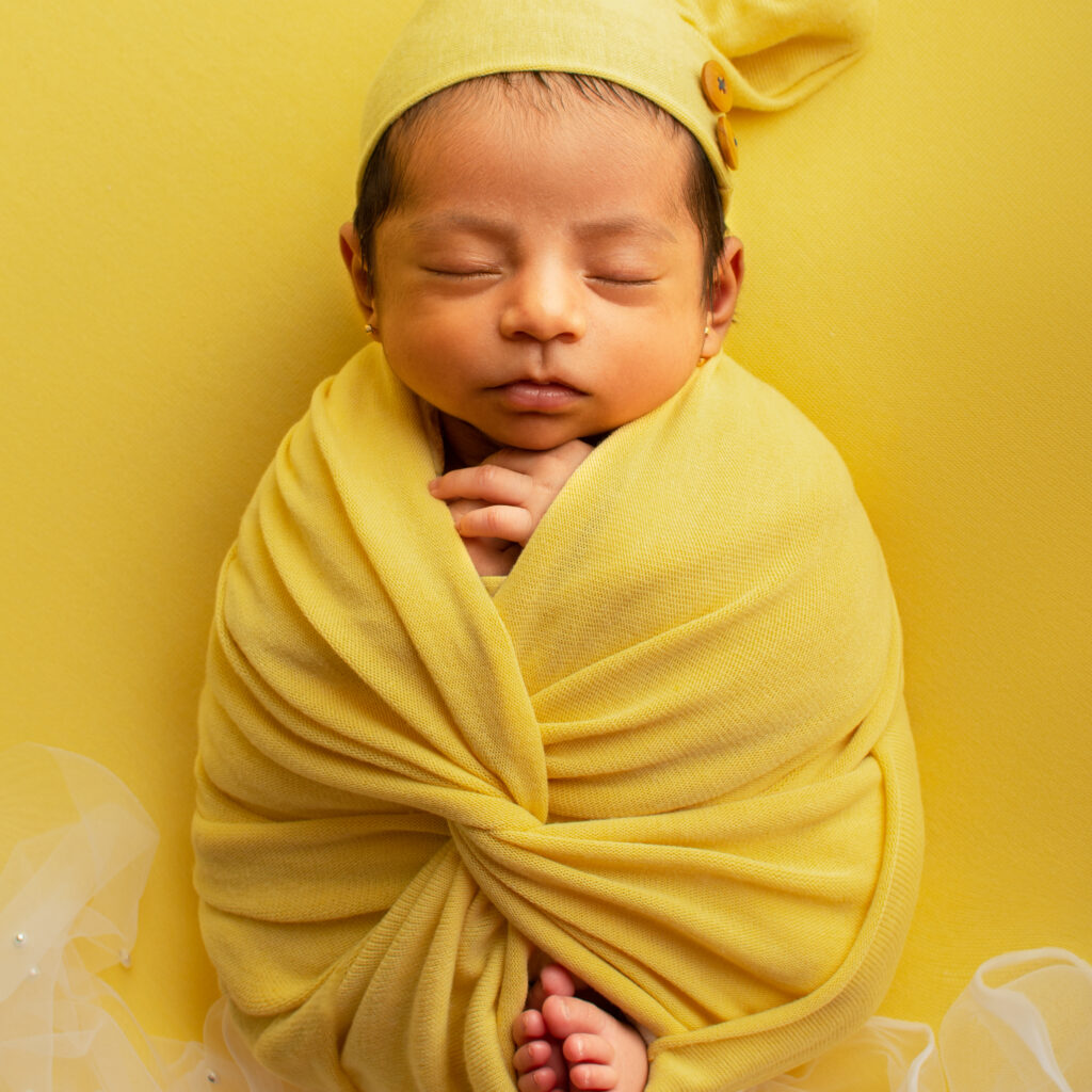 sesión fotográfica de bebé recién nacido