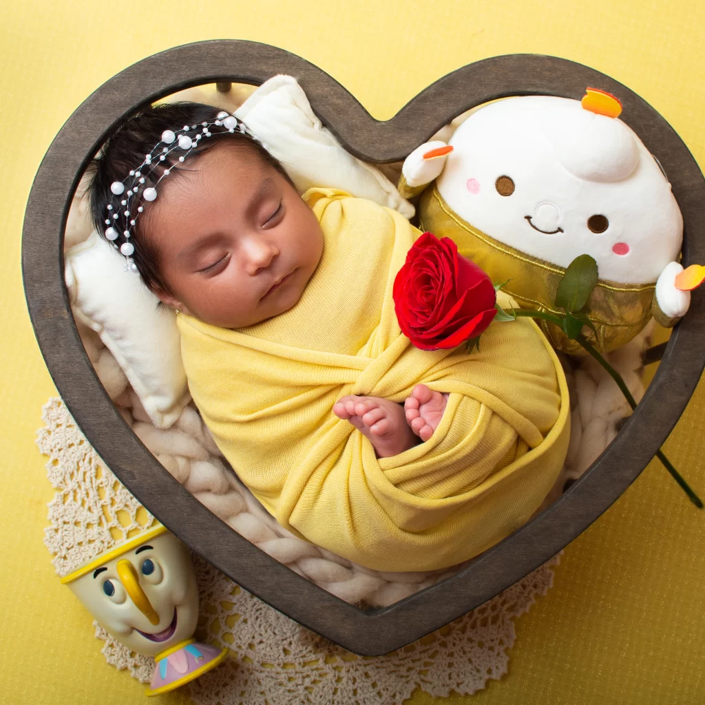 sesión fotográfica de bebé recién nacido