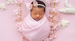 sesión fotográfica de bebé recién nacido