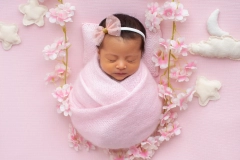 sesión fotográfica de bebé recién nacido