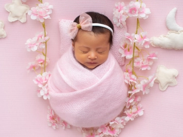 sesión fotográfica de bebé recién nacido