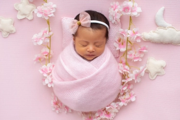 sesión fotográfica de bebé recién nacido