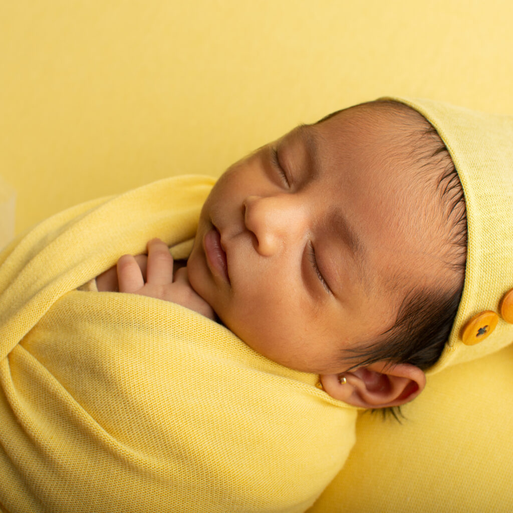 sesión fotográfica de bebé recién nacido