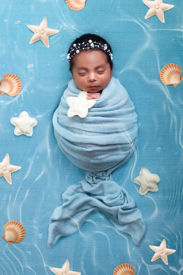 sesión fotográfica de bebé recién nacido