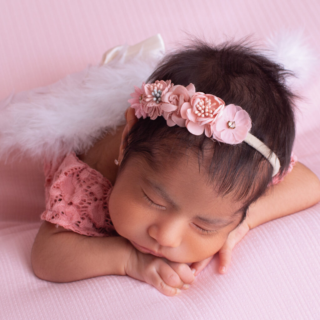 sesión fotográfica de bebé recién nacido