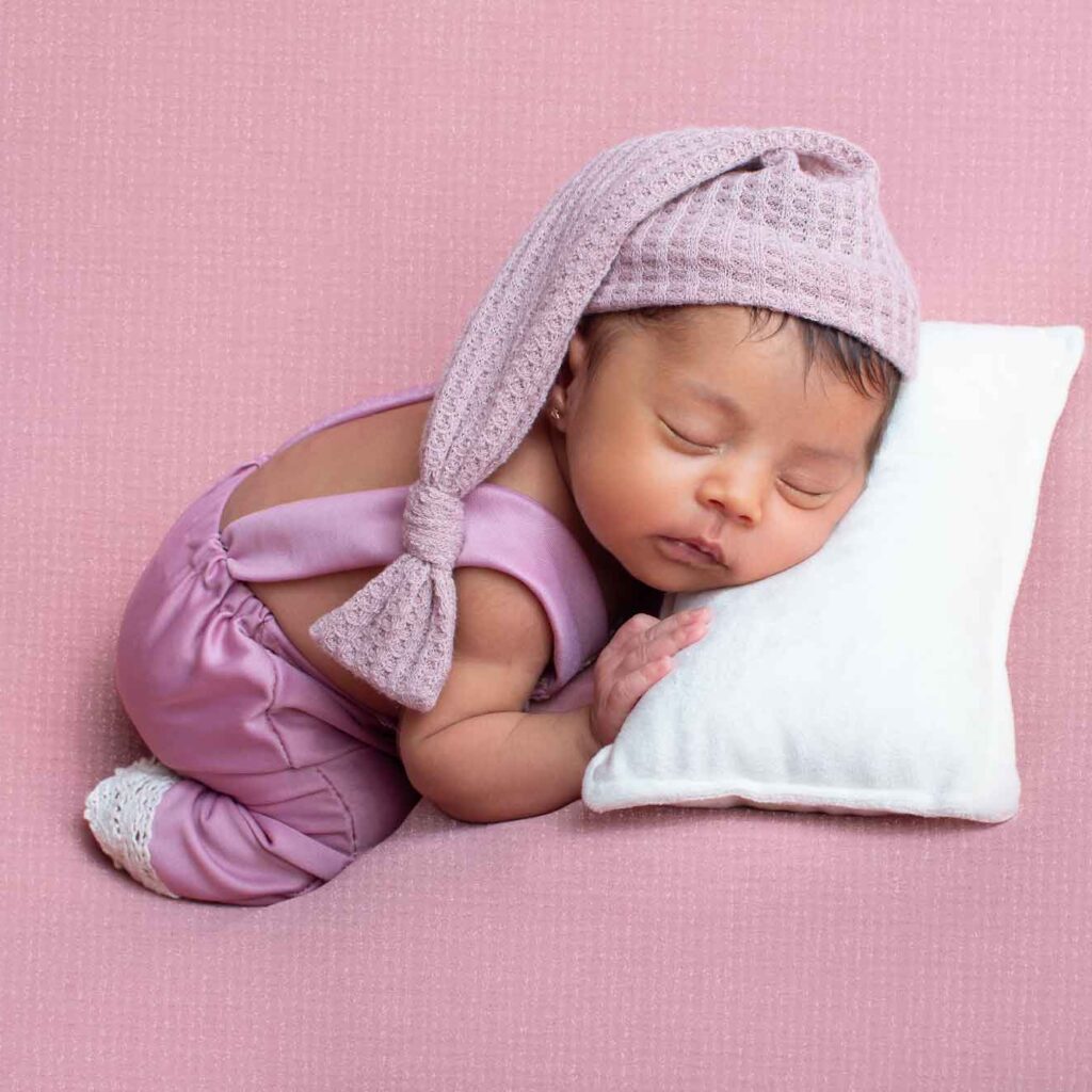 sesión fotográfica de bebé recién nacido