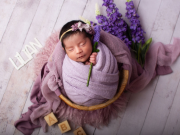 sesión fotográfica de bebé recién nacido