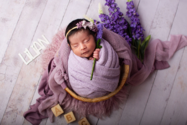 sesión fotográfica de bebé recién nacido