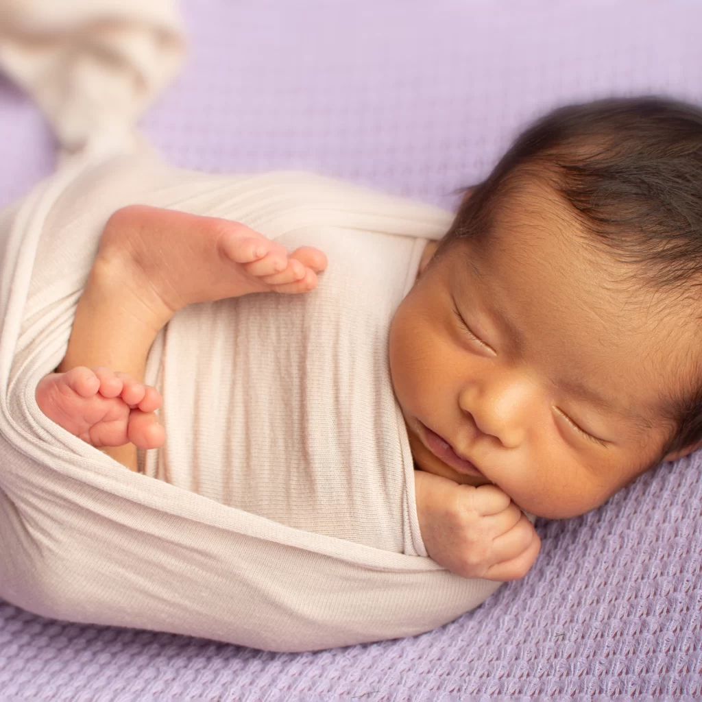 sesión fotográfica de bebé recién nacido