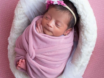 sesión fotográfica de bebé recién nacido