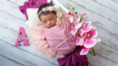 sesión fotográfica de bebé recién nacido