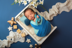 sesión fotográfica de bebé recién nacido